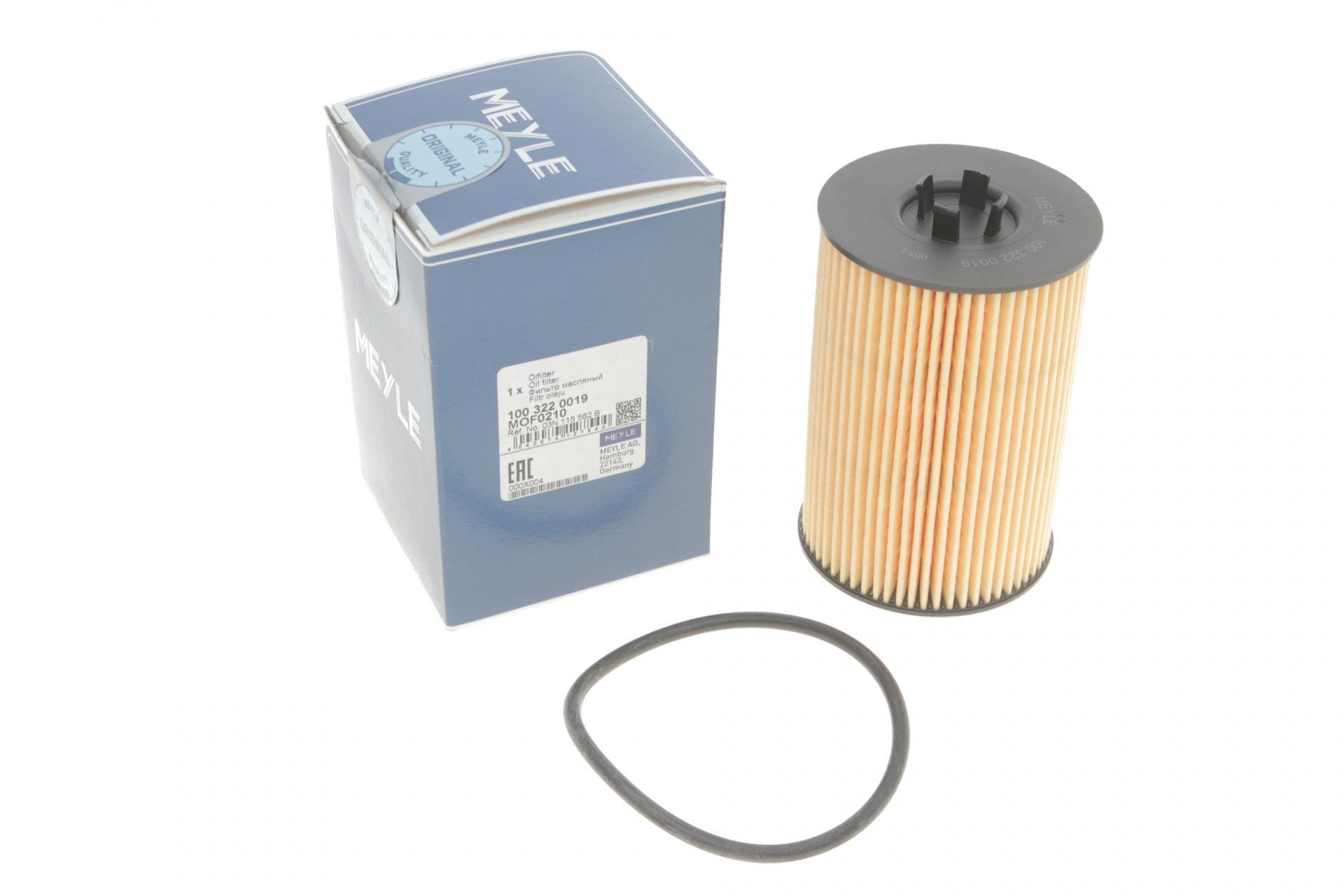 Фільтр масляний Meyle для VW Passat/Caddy IV/Crafter/T6 1,6/2,0TDI 14- (100 322 0019)