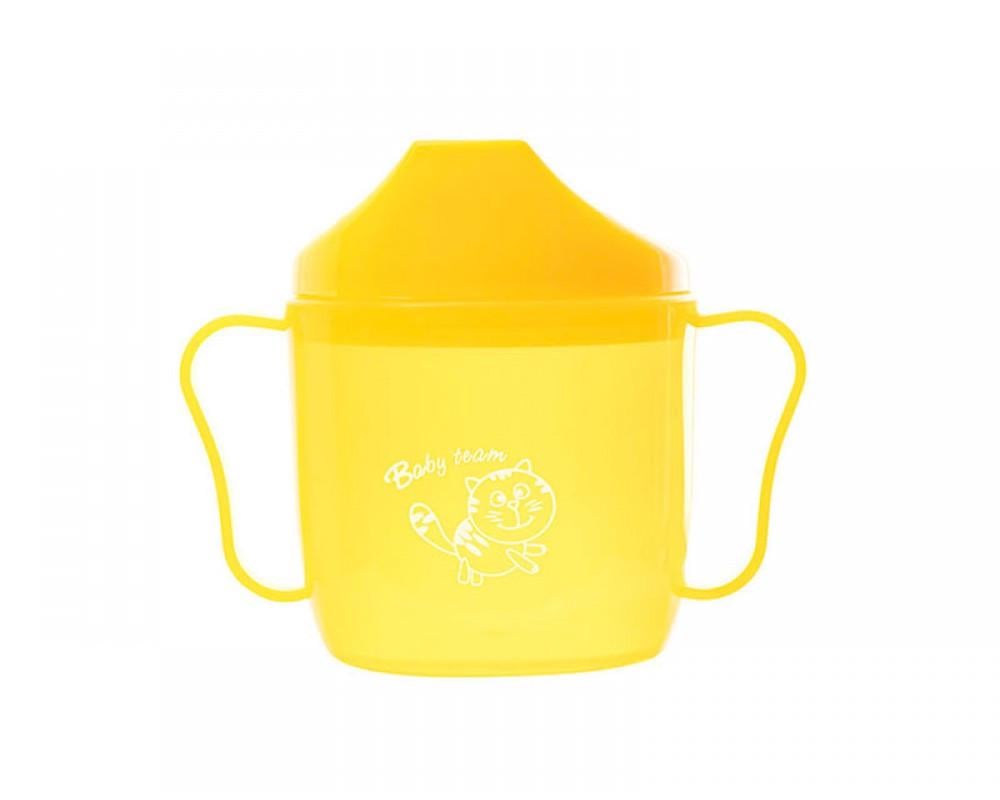 Поильник Baby team спаут с ручками 180 мл от 6 месяцев Поильник Baby team спаут с ручками 180 мл от 6 месяцев