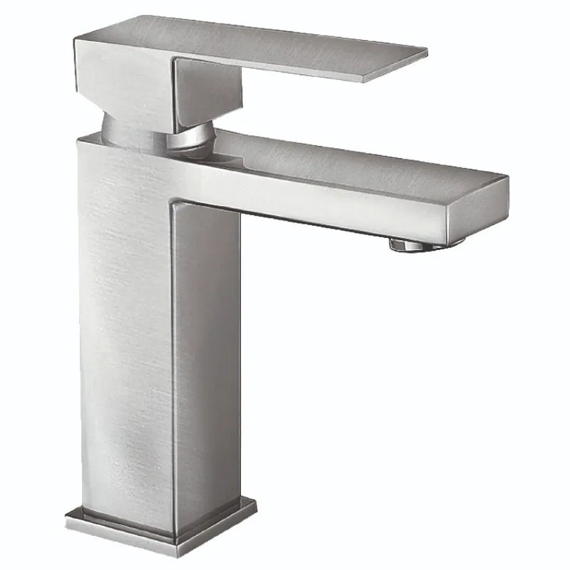 Змішувач для умивальника MIXXUS KUB-001-Heavy з нержавіючої сталі SUS304 (MI6347)