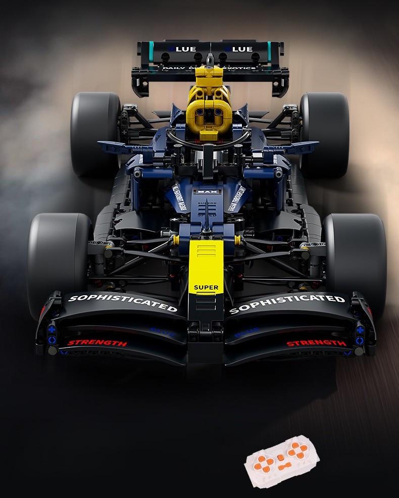 Конструктор на радиоуправлении 1:10 Red Bull Racing F1 Формула 1 гоночная машина с мотором и пультом 56 см Синий (RB20) - фото 5