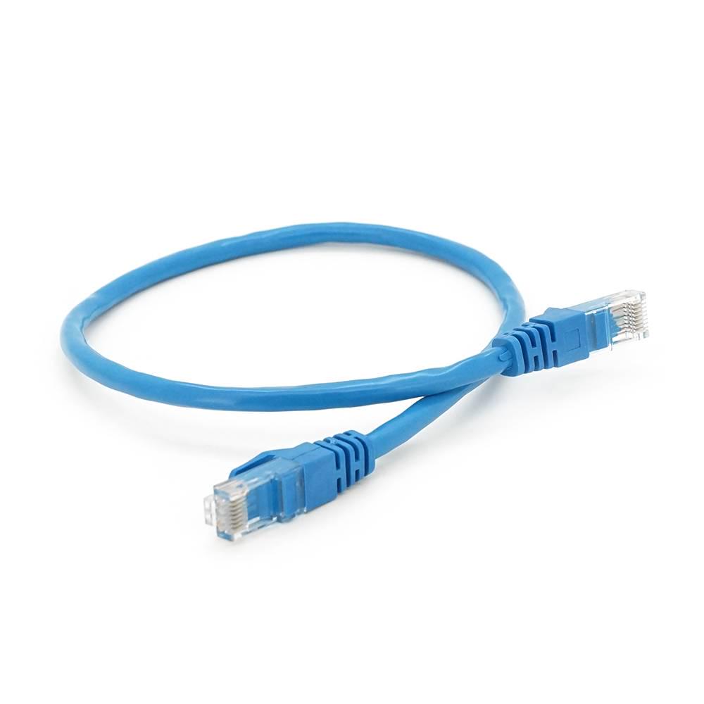 Патч-корд литий Ritar UTP RJ45 Cat.6 0,5 м Cu мідь Синій
