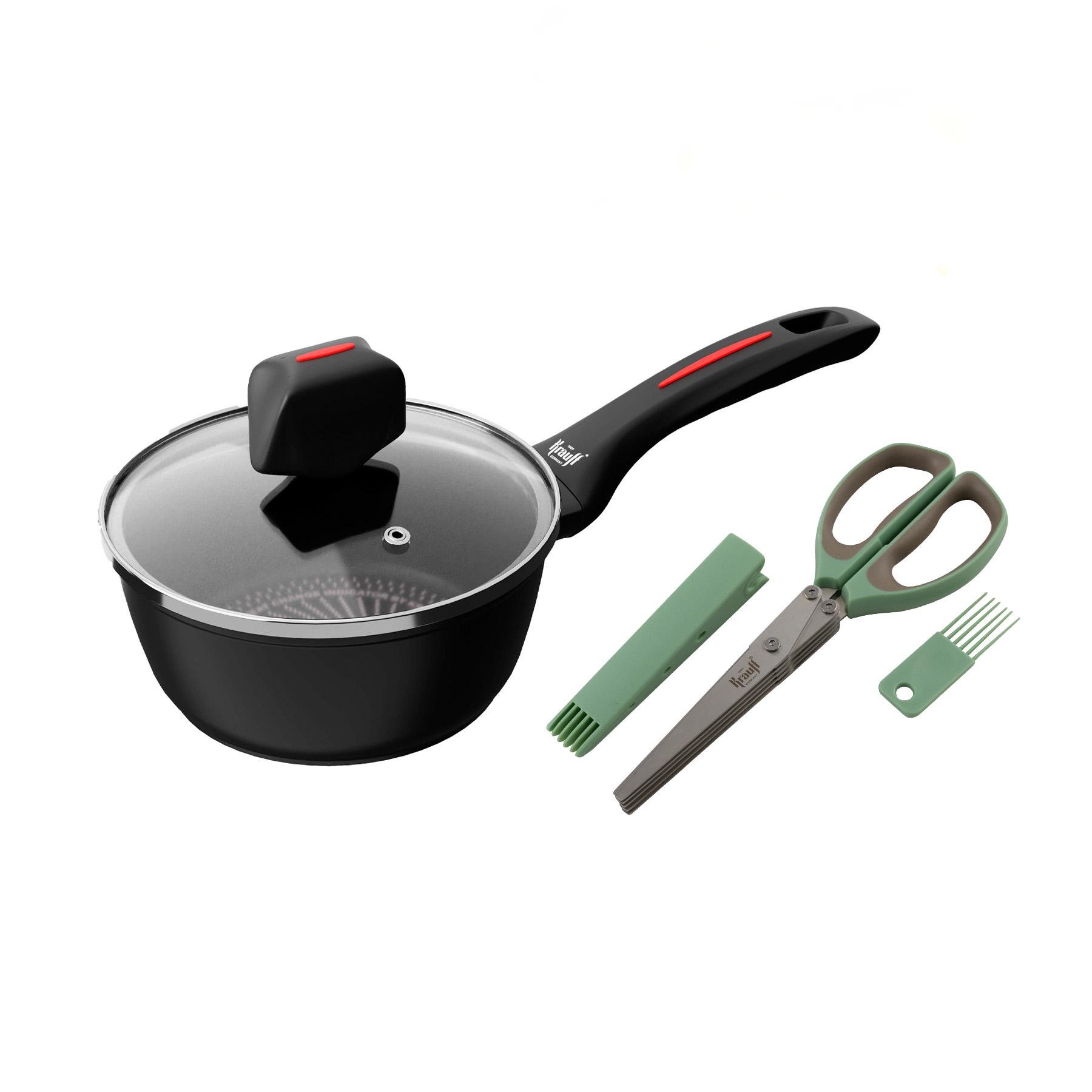Ківш Krauff Smart Fry з ножицями для зелені 1 л (28820)