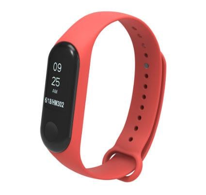 Силіконовий ремінець Primo для фітнес-браслету Xiaomi Mi Band 3 Red (742088211)