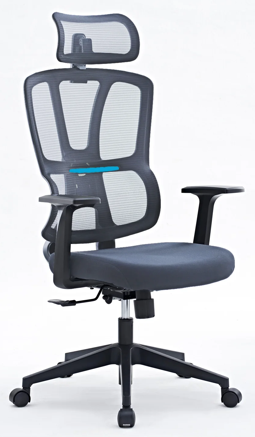 Офісне крісло Fregat Neova Grey з сіткою AirMESH до 130 кг (FG-FNG)