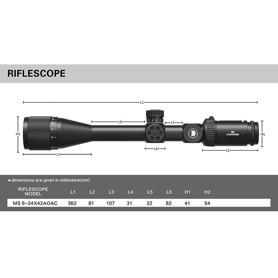 Оптичний приціл Discovery MS 6-24x42 AOAC (MS62442AOAC) - фото 3