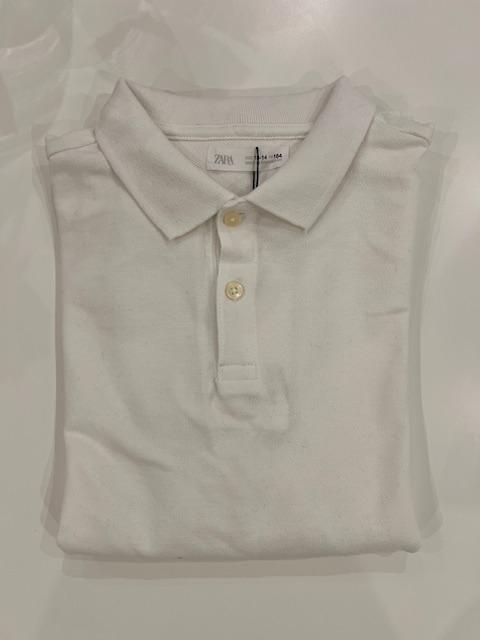 Поло с длинным рукавом Zara 13-14 лет до 164 см Белый (30166253) - фото 8