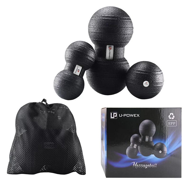Набір м'ячиків масажних U-Powex EPP Massage Ball 3 шт. Black - фото 2