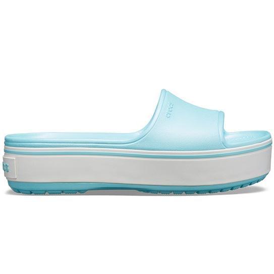Шлепанцы Crocs Crocband Platform Slide M6W8 р. 38/24,5 см Ice Blue (17612332)