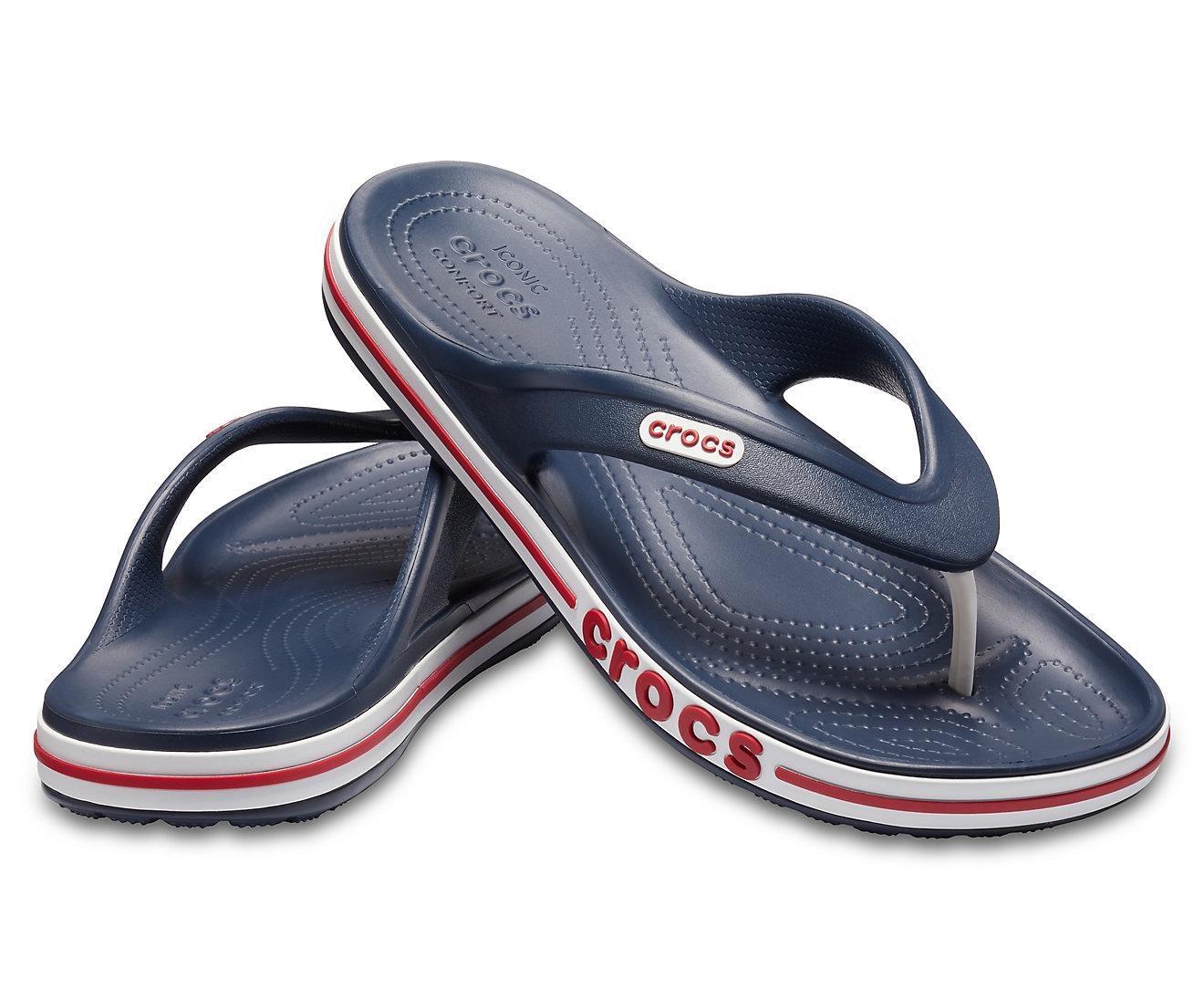 В'єтнамки Crocs Bayaband Flip M10W12 р. 43 28 см Navy/Pepper (205393-M) - фото 5