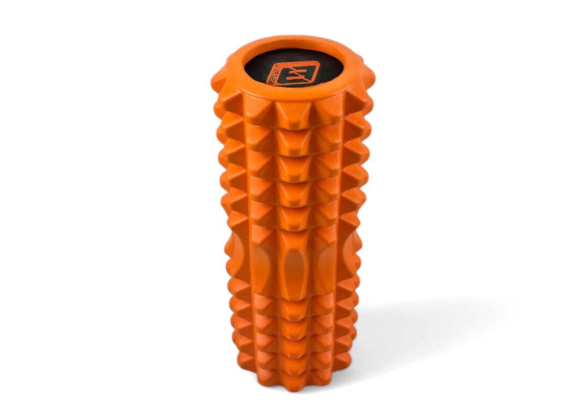 Масажний ролик EasyFit Solid Roller v.1.2s 33х13 см Помаранчевий (EF-2052-OR) - фото 2