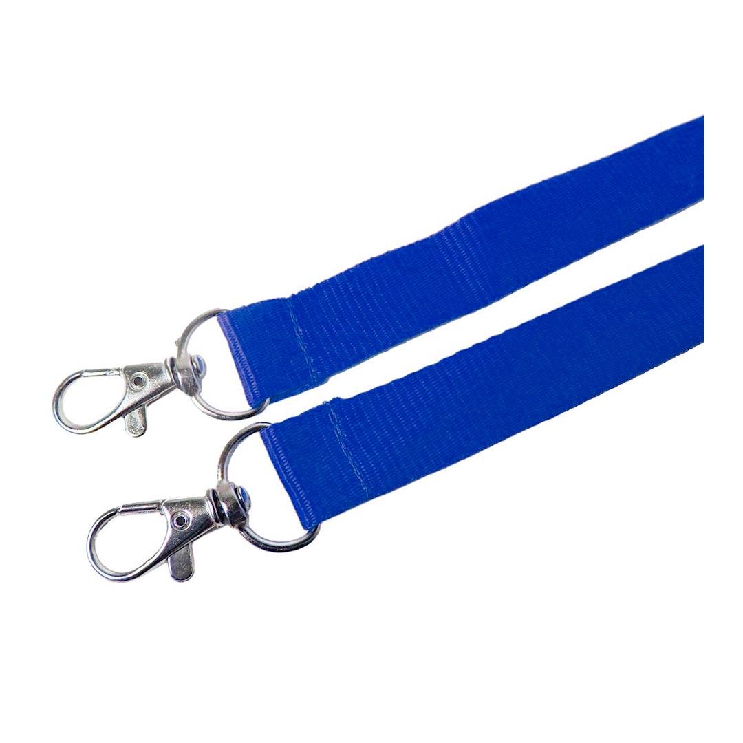 Шнурок для бейджа Ardix с двумя карабинами 96 см 10 шт. Синий (07-013-BL)