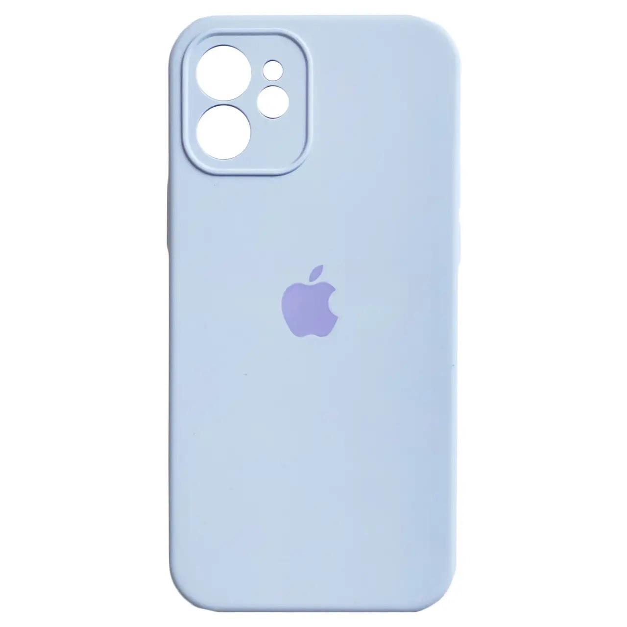 Силиконовый Чехол Накладка Закрытая Камера Silicone Case Full Camera Для iPhone 12 Lilac Cream Силиконовый Чехол Накладка Закрытая Камера Silicone Case Full Camera Для iPhone 12 Lilac Cream