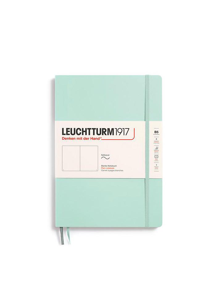 Блокнот Leuchtturm1917 мягкая обложка Composition B5 чистые листы Mint Green (370311)