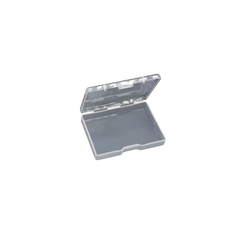 Органайзер пластиковый с откидной крышкой 7х5х1,7 см Прозрачный (BOX-23)