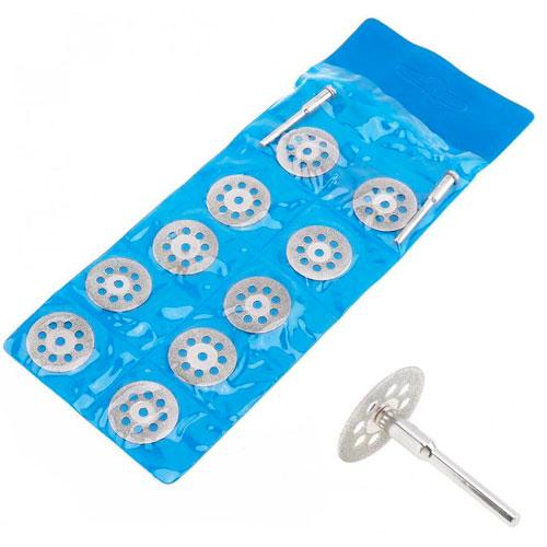 Диски алмазні відрізні для гравера дремеля 22 мм 8 отворів 10 шт. (537196) Диски алмазні відрізні для гравера дремеля 22 мм 8 отворів 10 шт. (537196)