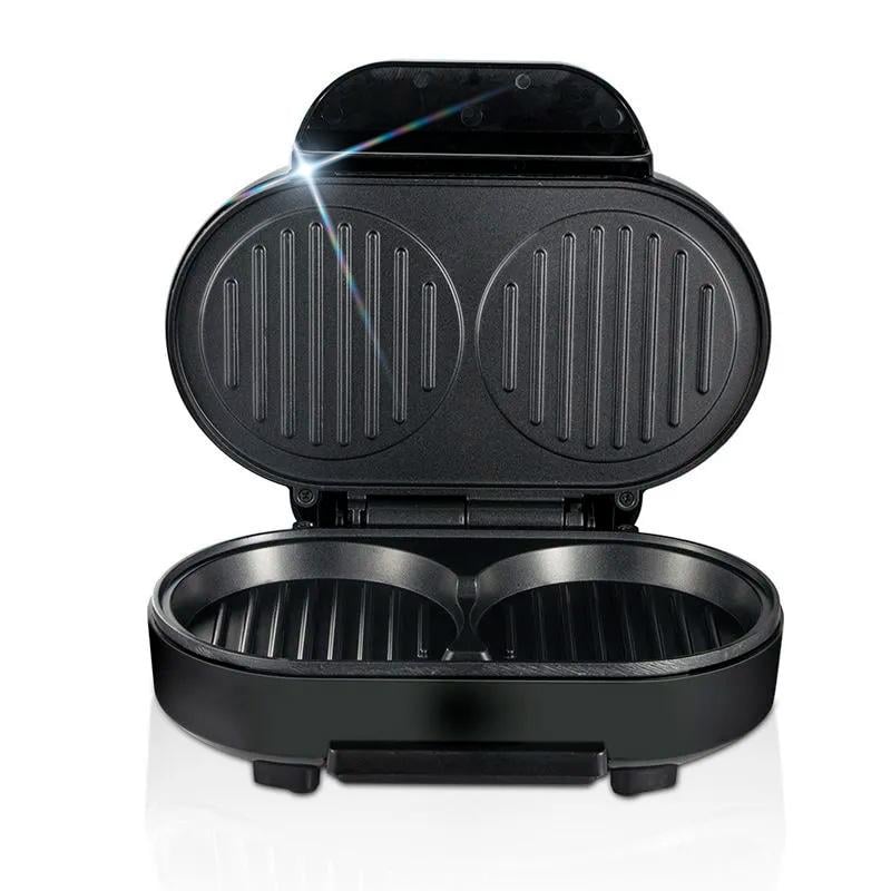 Электрогриль для бургеров/мяса/овощей Hager HG-245 прижимной для дома 750 Вт (564115563) Электрогриль для бургеров/мяса/овощей Hager HG-245 прижимной для дома 750 Вт (564115563)