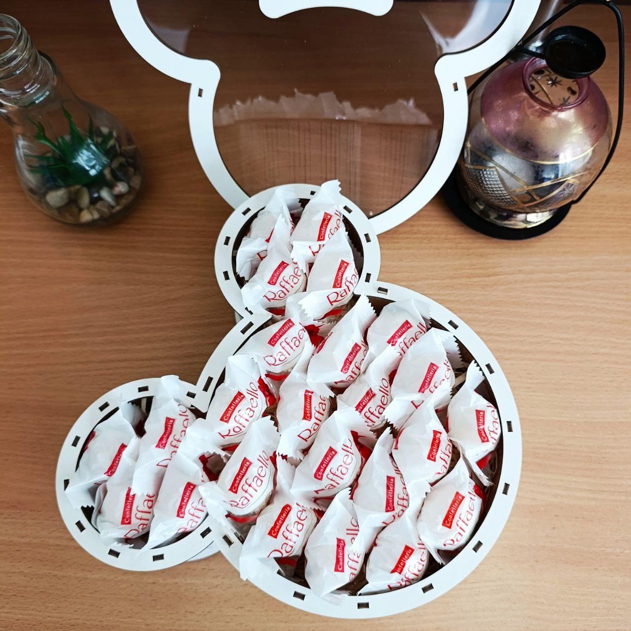 Бокс с конфетами Raffaello для ребенка/девушки на день рождения/день влюбленных/8 марта/праздник (ar288) - фото 2