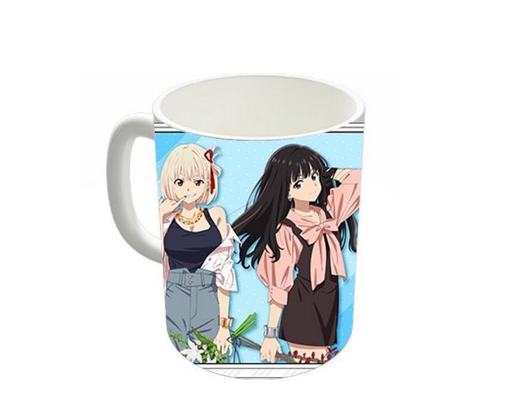 Чашка аніме Лікоріс Рекоіл Білий (z0873)