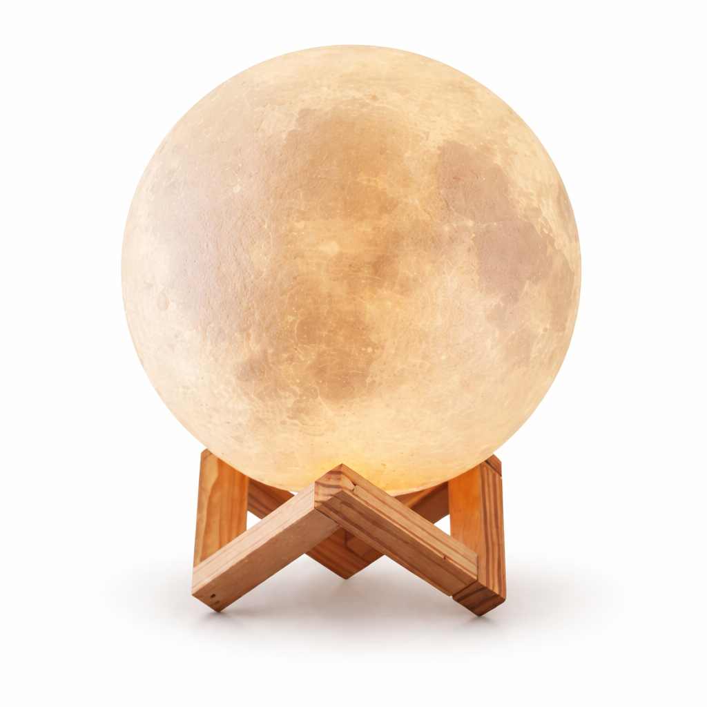 Ночник светильник 3D Луна Бежевая (1771312583309) Ночник светильник 3D Луна Бежевая (1771312583309)