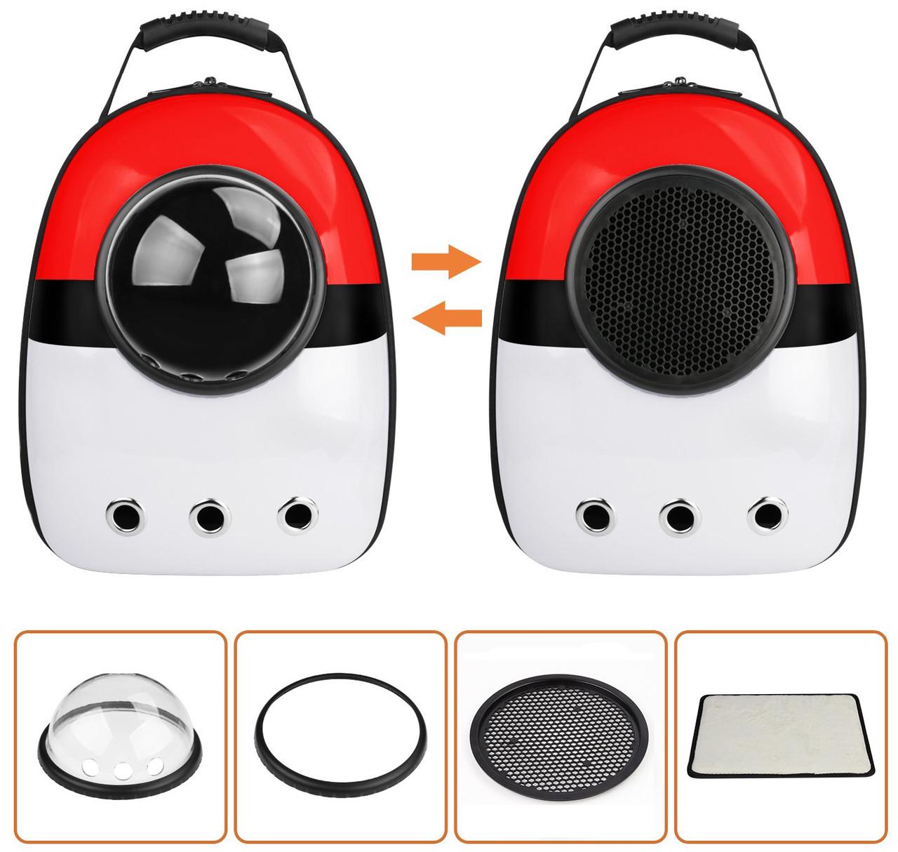 Рюкзак для переноски домашних питомцев CosmoPet CP-87 с иллюминатором 42х31х20 см Pokemon (3_06372) - фото 8 Рюкзак для переноски домашних питомцев CosmoPet CP-87 с иллюминатором 42х31х20 см Pokemon (3_06372) - фото 8