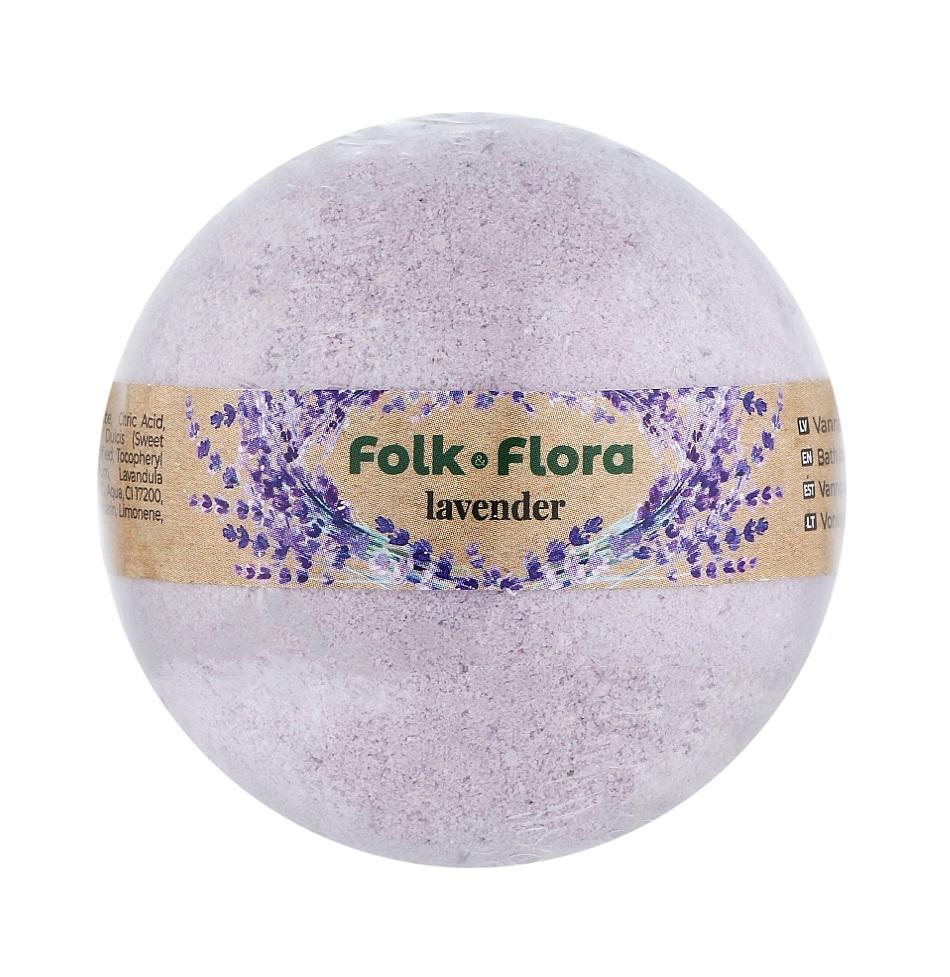 Бомбочка для ванны Folk&Flora Лаванда 130 г (4751030834764)
