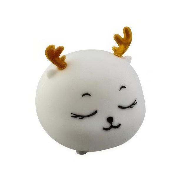 Ночник в виде оленя с сенсорным датчиком Cute Deer Silicone Night Light (1010688-White)