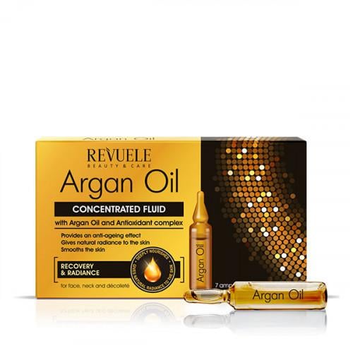 Концентрированный флюид Revuele Argan Oil Ampoules с аргановым маслом и антиоксидантным комплексом для лица шеи и декольте 7х2 мл