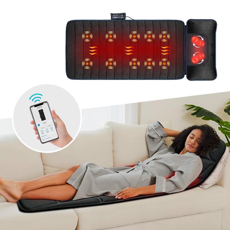 Коврик-матрас Massage 2в1 массажный с подогревом Black - фото 6