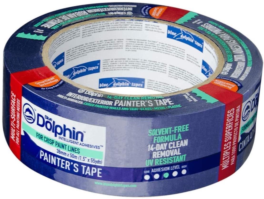 Скотч малярный Blue Dolphin 01-1-02 14 дней 38 мм 50 м