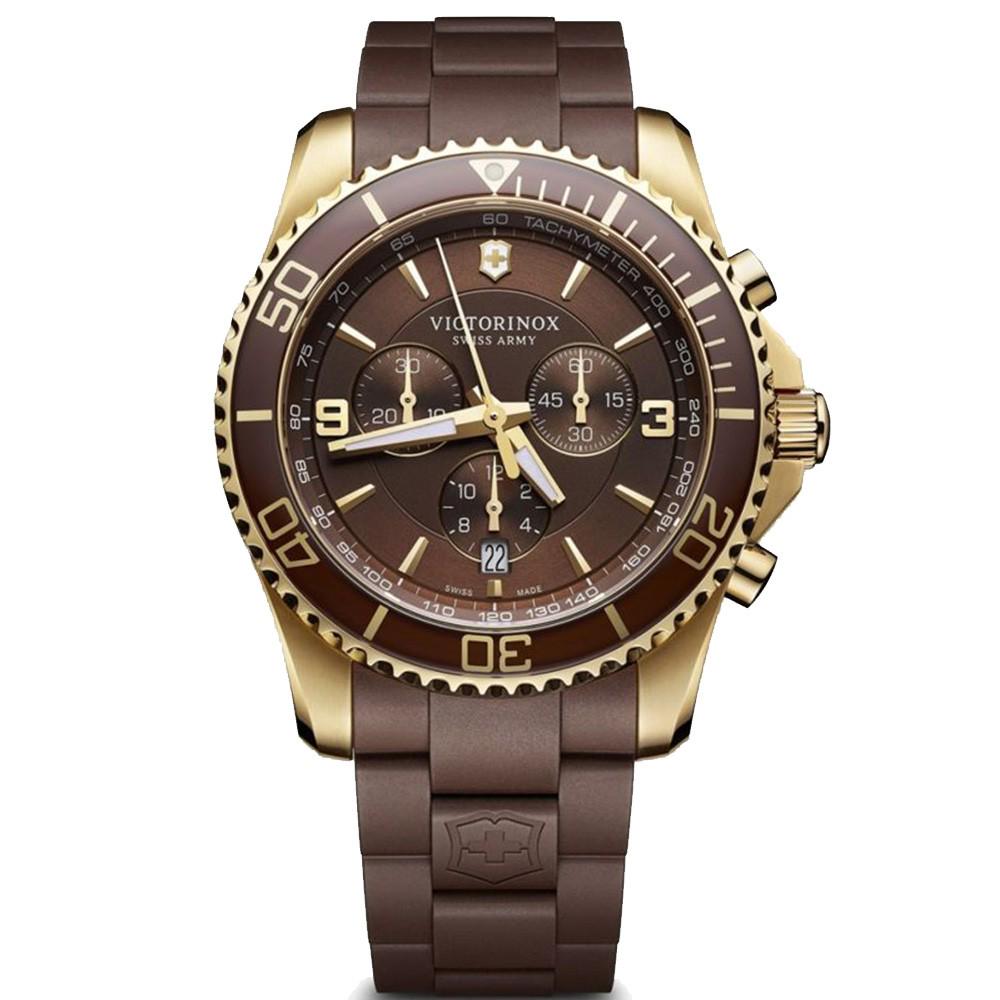 Наручные часы мужские Victorinox Swiss Army Maverick Chrono кварцевые Gold (V241692) Наручные часы мужские Victorinox Swiss Army Maverick Chrono кварцевые Gold (V241692)