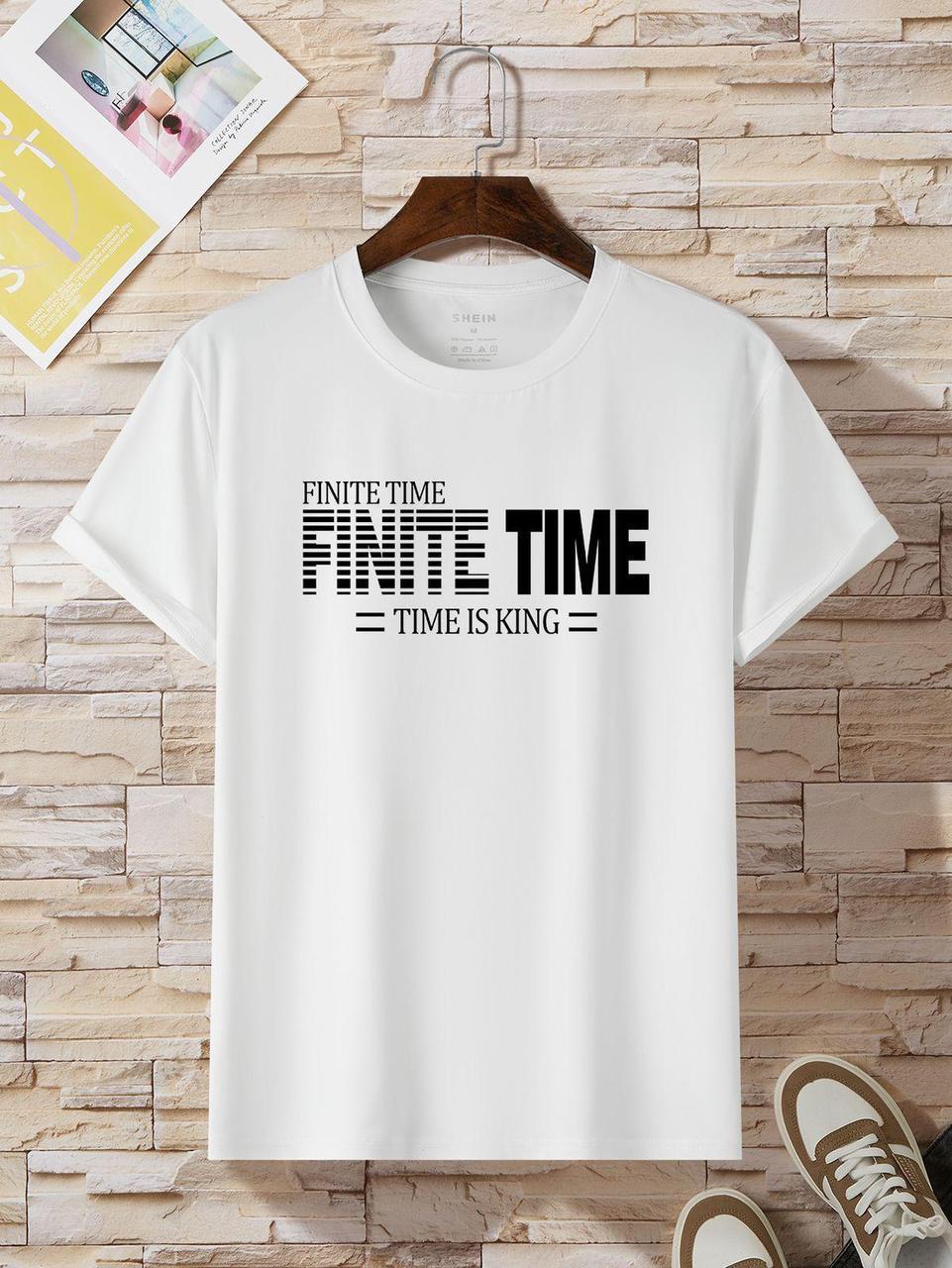 Футболка мужская с принтом Pin-000-745 повседневная XL Белый (2664093731)