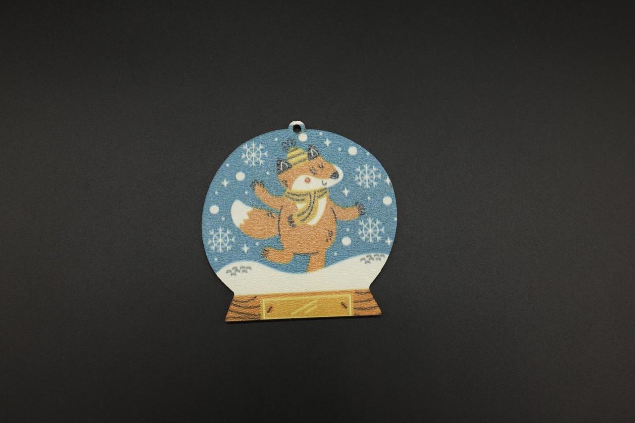 Іграшка Снігова куля з лисичкою кругла на ялинку УФ-друк 7,7 см (НР-384) - фото 3 Іграшка Снігова куля з лисичкою кругла на ялинку УФ-друк 7,7 см (НР-384) - фото 3