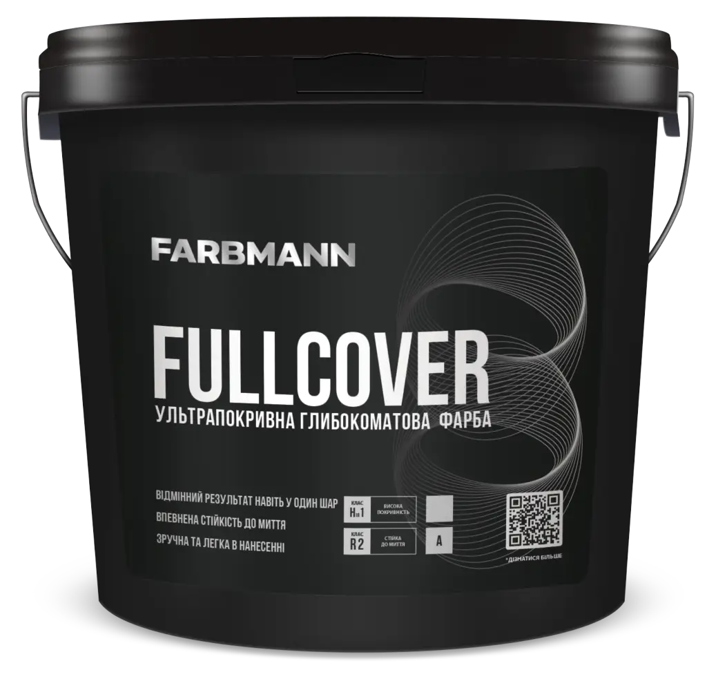 Фарба акрилова ультраматова Farbmann Fullcover Base A 2,7 л (2612980633)