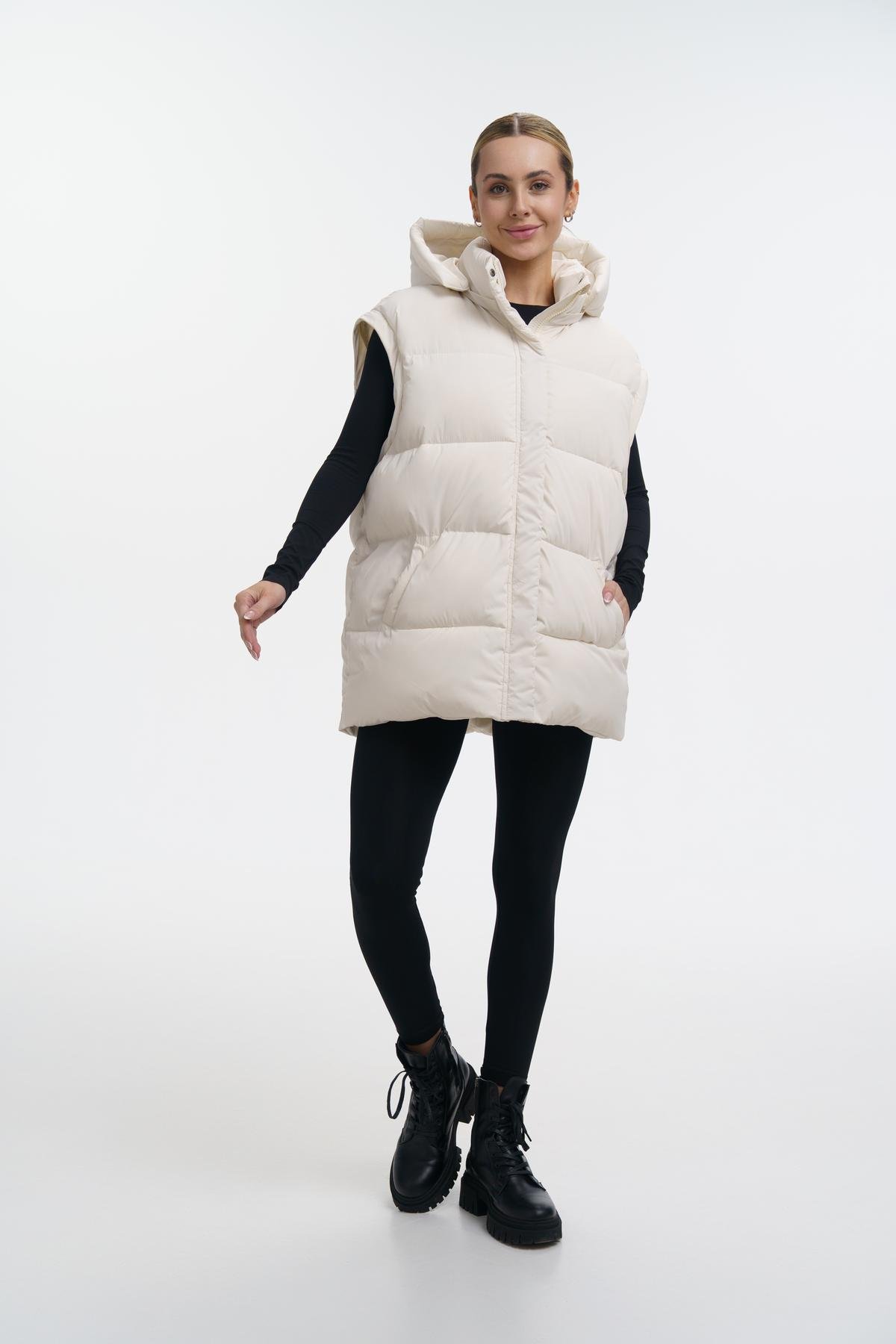 Пуховик-трансформер жіночий Intruder Mishele L Білий (1045113420/L) - фото 2