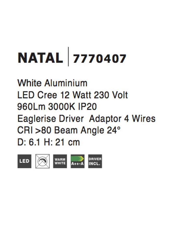 Прожектор трековый Nova Luce Herm (7770407) - фото 3