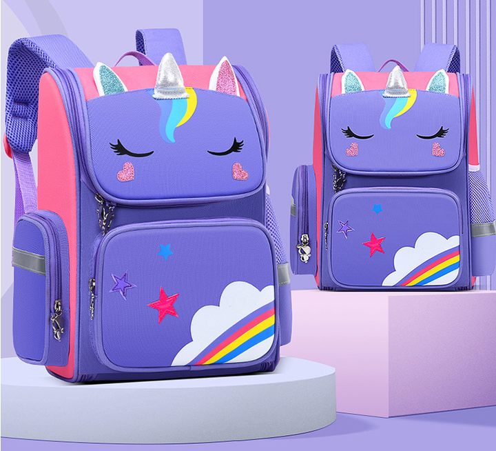 Школьный рюкзак с однорогом Purple Unicorn 41x24 см Фиолетовый - фото 4 Школьный рюкзак с однорогом Purple Unicorn 41x24 см Фиолетовый - фото 4