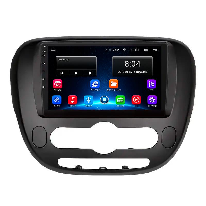 Автомагнітола штатна Lesko для KIA Soul II 2013-2016 9" 2/32Gb Wi-Fi GPS Base MOB