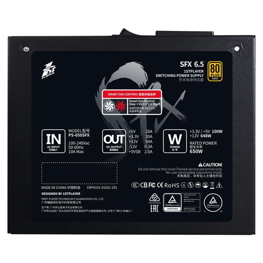 Блок живлення для ПК 1stPlayer PS-650SFX 650W Black (SFX-GLD-650-BK-EU) - фото 2