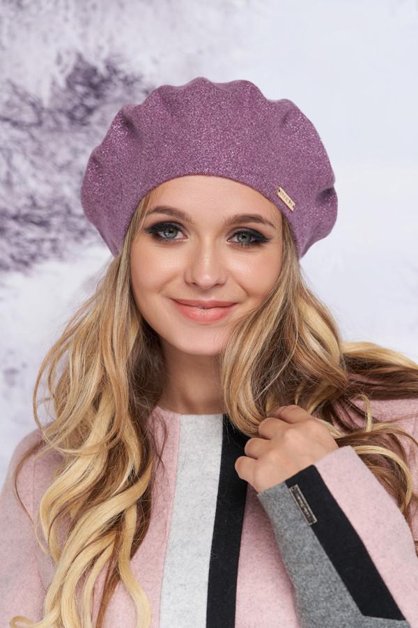 Берет с люрексом Braxton Наиля женский Лавандовый (4908)