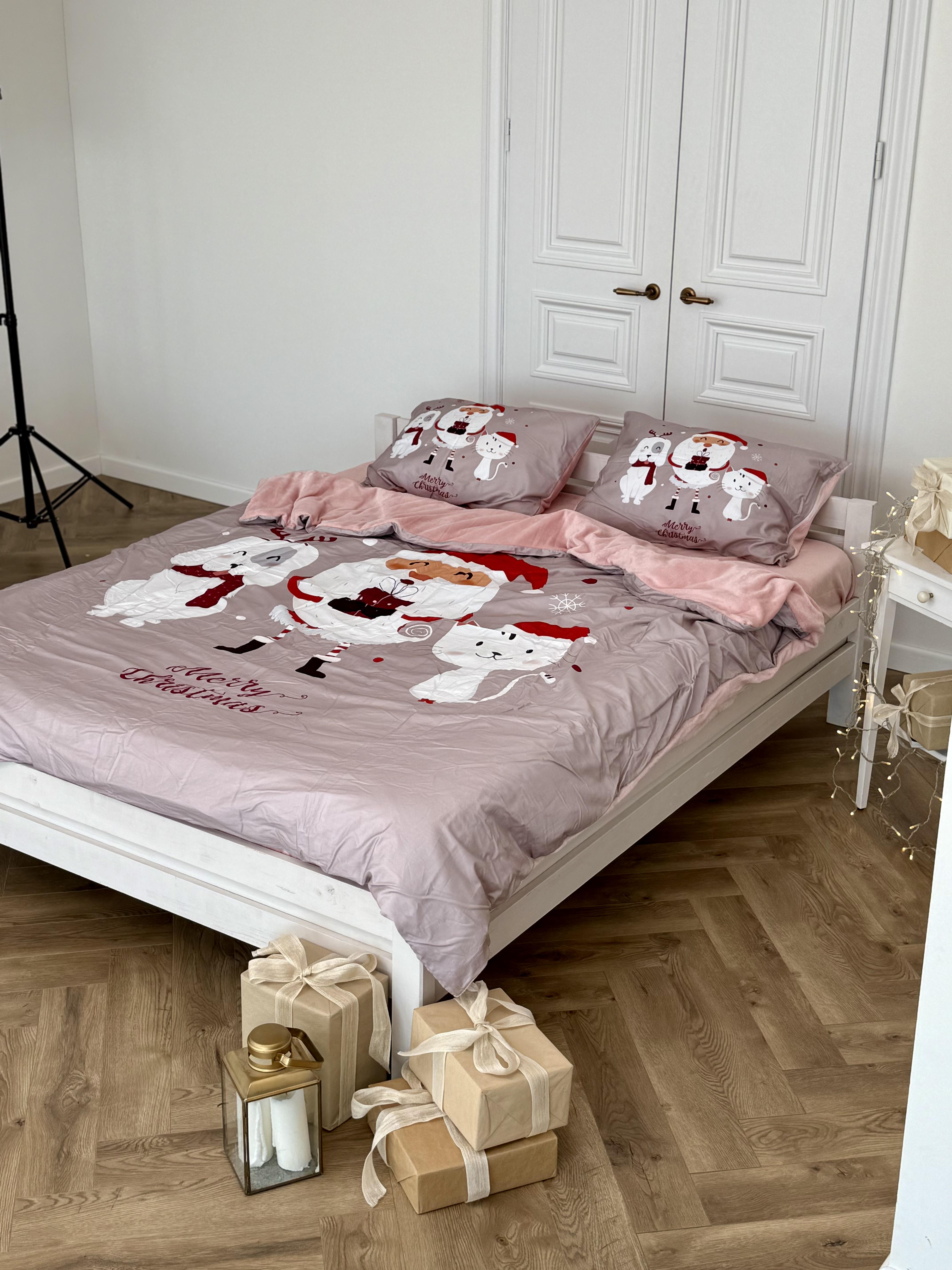 Комплект постельного белья Праздничный Зверополис плюш/сатин полуторный/наволочки 50х70 см (9016) - фото 5 Комплект постельного белья Праздничный Зверополис плюш/сатин полуторный/наволочки 50х70 см (9016) - фото 5