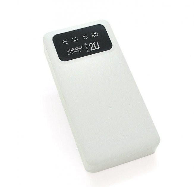 Повербанк УМБ Linkage 20000mAh Input:Type-C/Micro-USB Output:USB-A 22.1A White/Black (LKP-27 / 28373) - фото 2