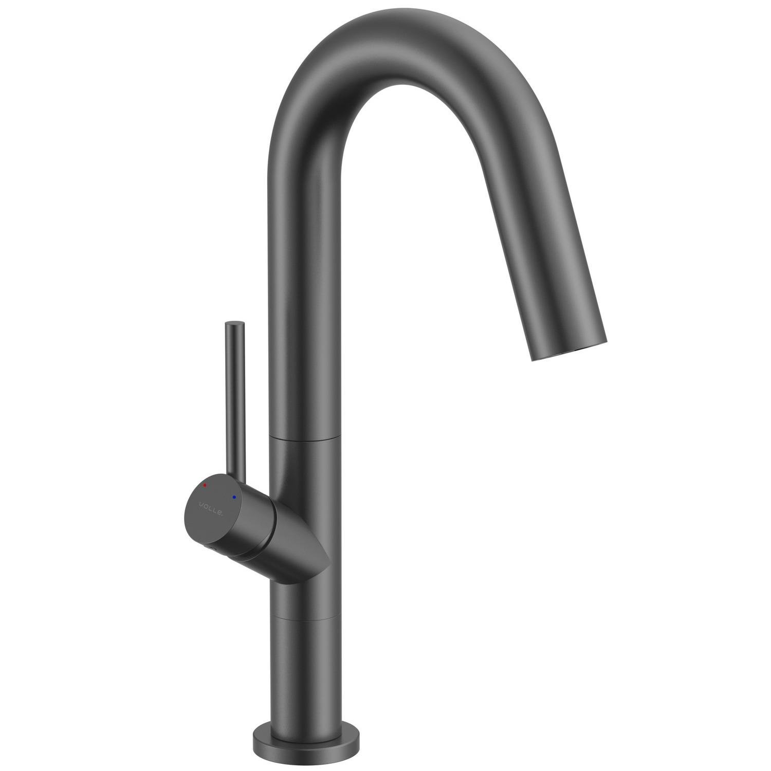 Смеситель для кухни VOLLE Cruze 1547.110206 однорычажный Графитовый (115692)
