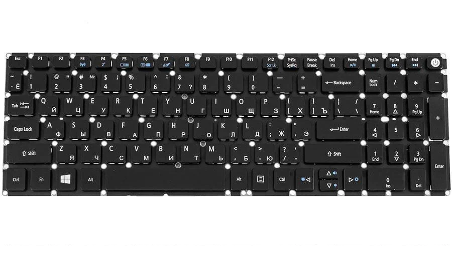 Клавиатура для ноутбука Acer Extensa EX2511 Черный (161745) Клавиатура для ноутбука Acer Extensa EX2511 Черный (161745)