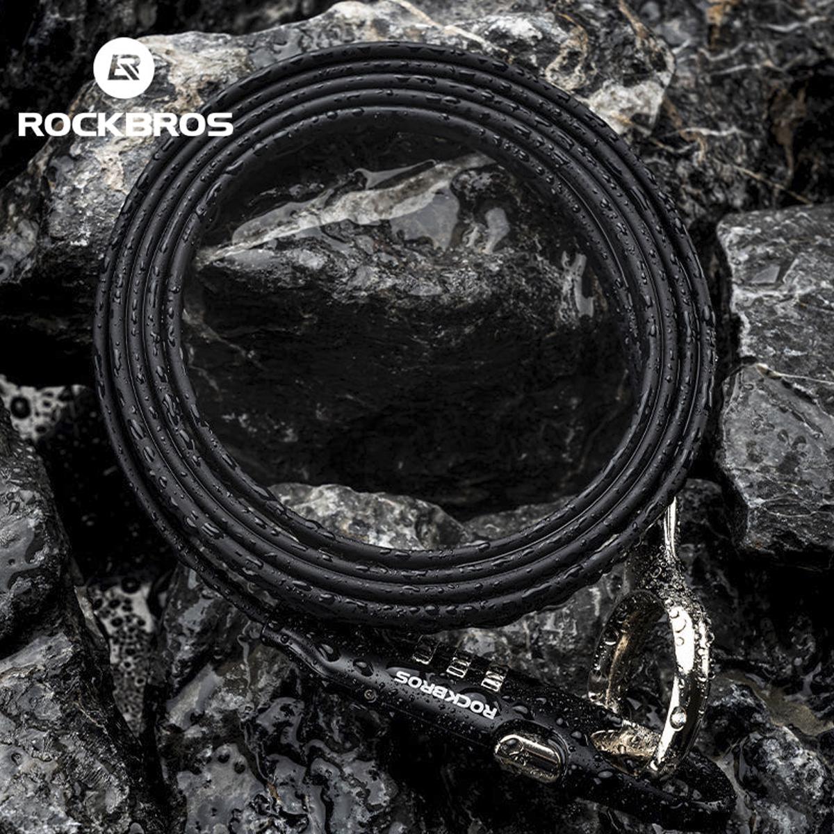 Замок тросовый велосипедный с кодом ROCKBROS L50115 3CDL 150 см Черный (RB-3CDL-5202) - фото 8 Замок тросовый велосипедный с кодом ROCKBROS L50115 3CDL 150 см Черный (RB-3CDL-5202) - фото 8