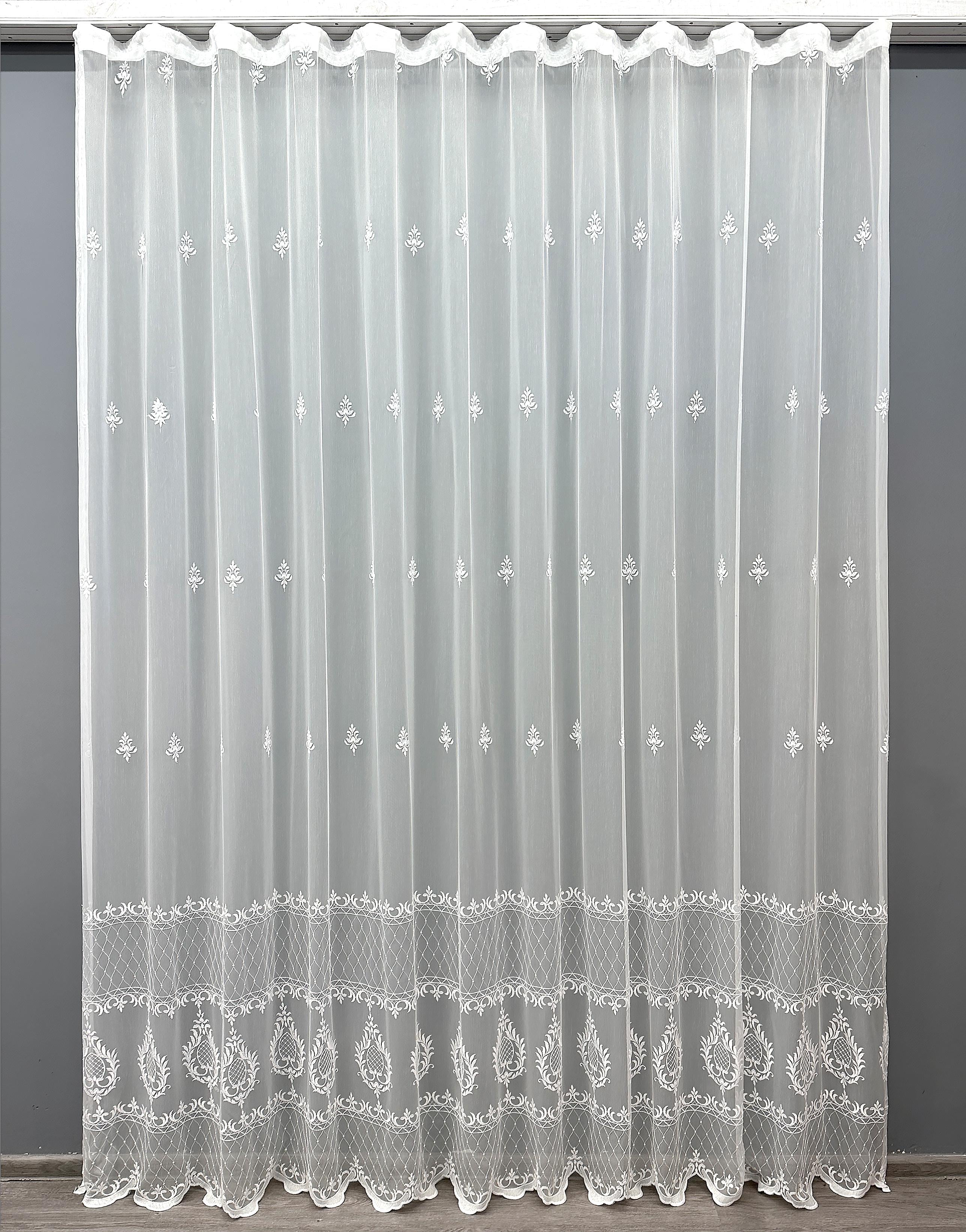 Тюль VR-Textil 1585т Бамбук с вышивкой 250х270 см Белый (42-0703) Тюль VR-Textil 1585т Бамбук с вышивкой 250х270 см Белый (42-0703)