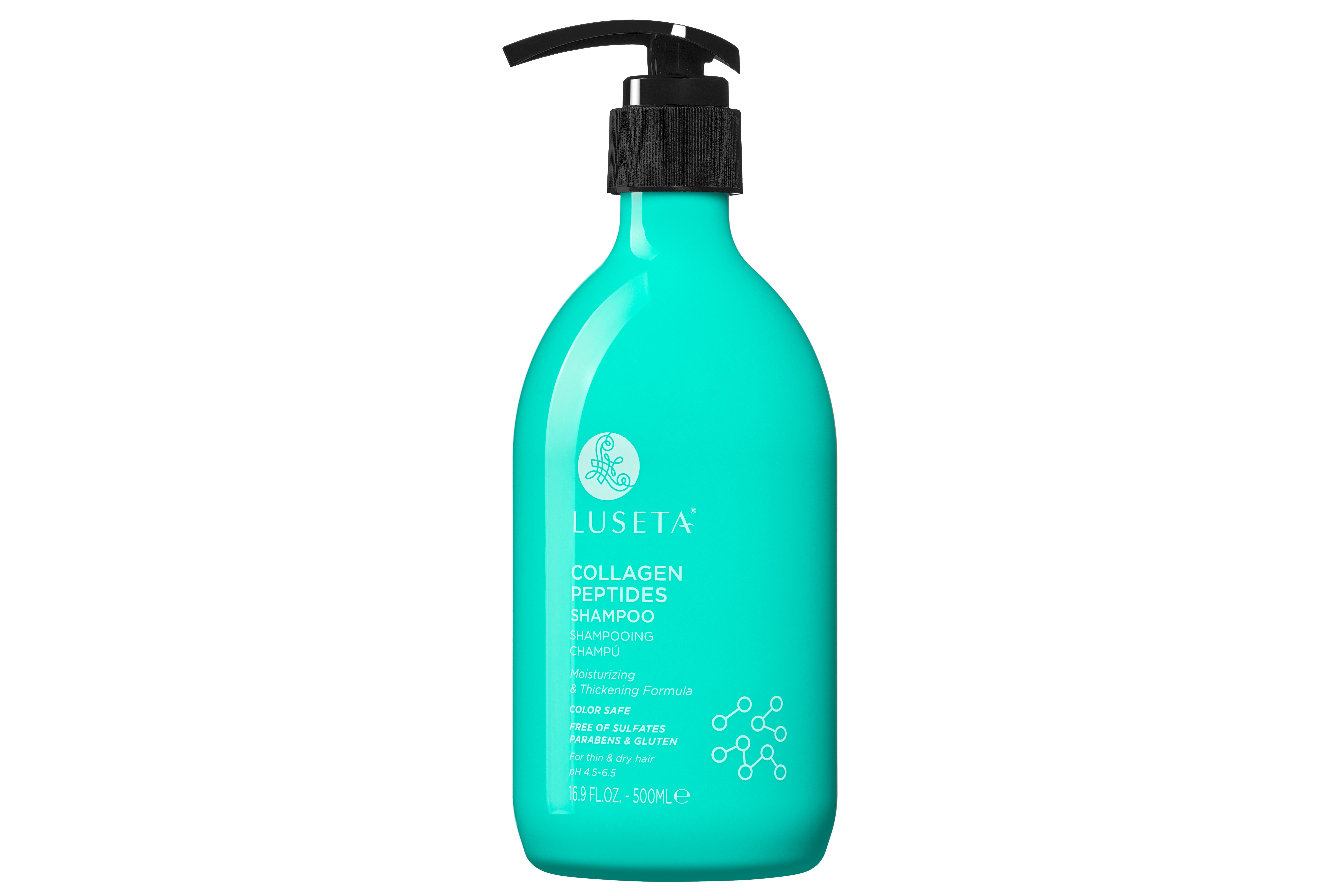 Шампунь для зволоження та об’єму волосся Luseta Beauty Collagen Peptides Shampoo 500 мл (23335569)