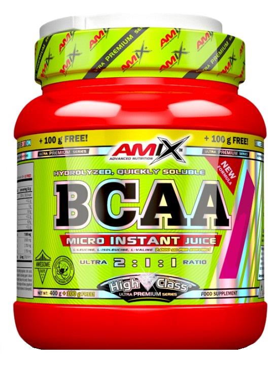 Амінокислота BCAA для спорту Amix Nutrition BCAA Micro Instant Juice 400+100 g /50 servings/ Fruit Punch