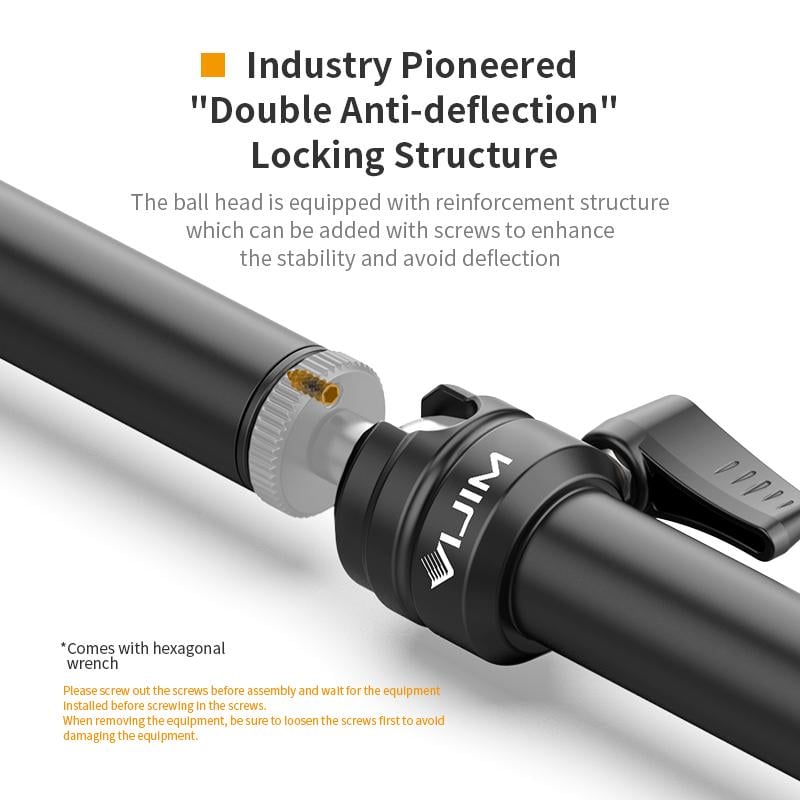 Штатив-держатель Ulanzi Vijim Desktop C-CLAMP Flexible Arm/Light Stand Two- Stages UV-2676 LS06 (2676) - фото 11 Штатив-держатель Ulanzi Vijim Desktop C-CLAMP Flexible Arm/Light Stand Two- Stages UV-2676 LS06 (2676) - фото 11