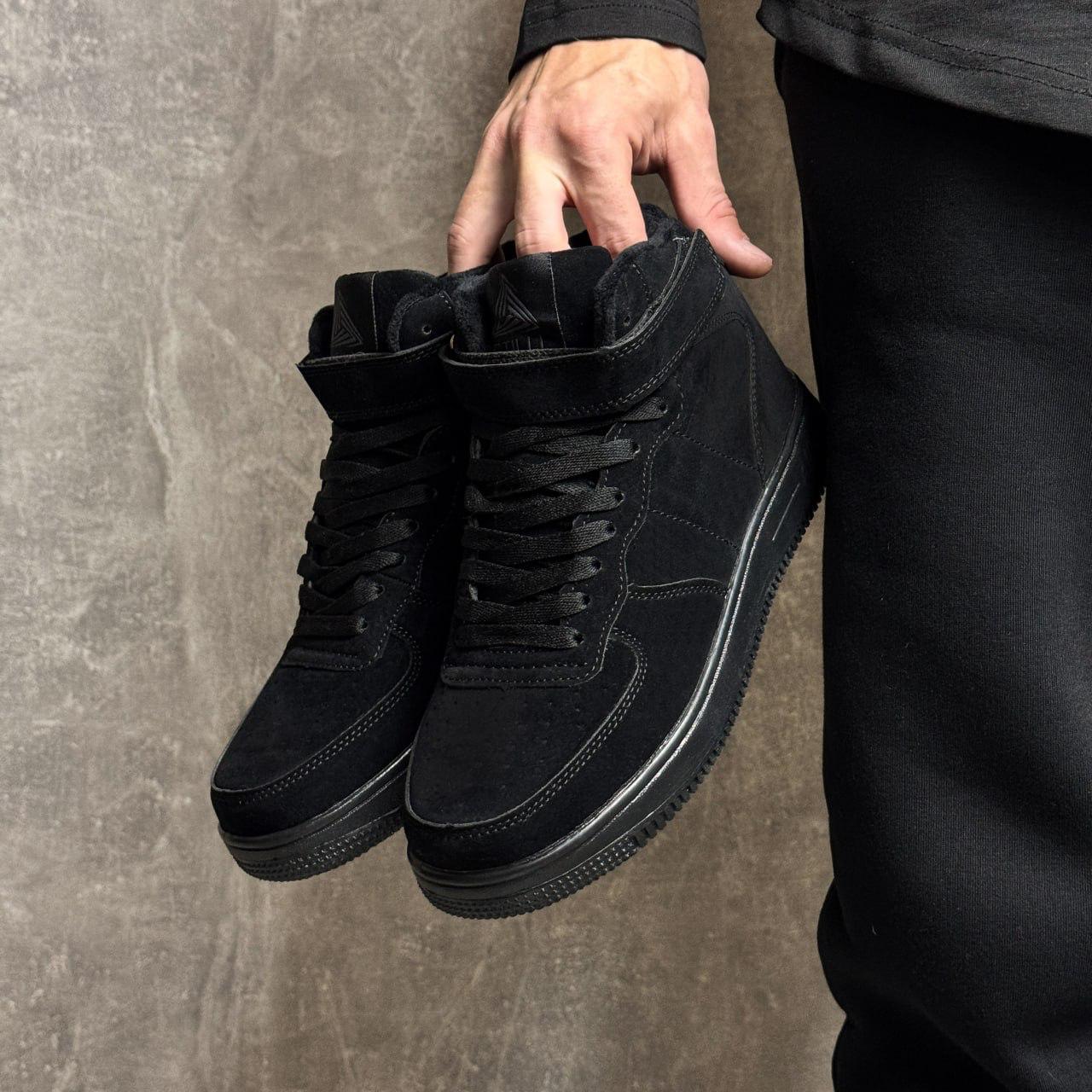 Кросівки чоловічі зимові із замші повсякденні Stilli р. 42 27 см Чорний (MW5011 42) - фото 3 Кросівки чоловічі зимові із замші повсякденні Stilli р. 42 27 см Чорний (MW5011 42) - фото 3