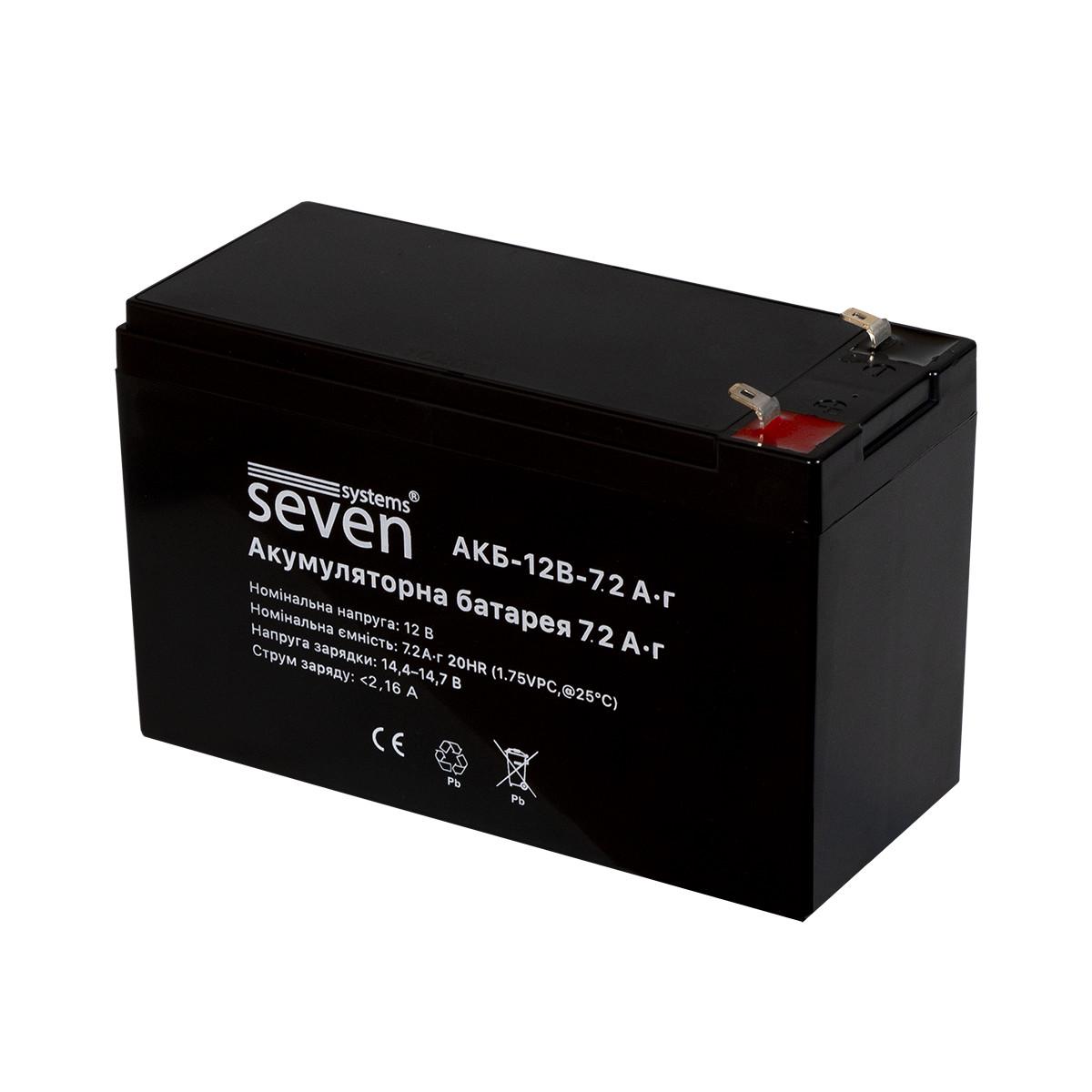 Акумуляторна батарея SEVEN 12В/7 2Аг (25198605) - фото 3